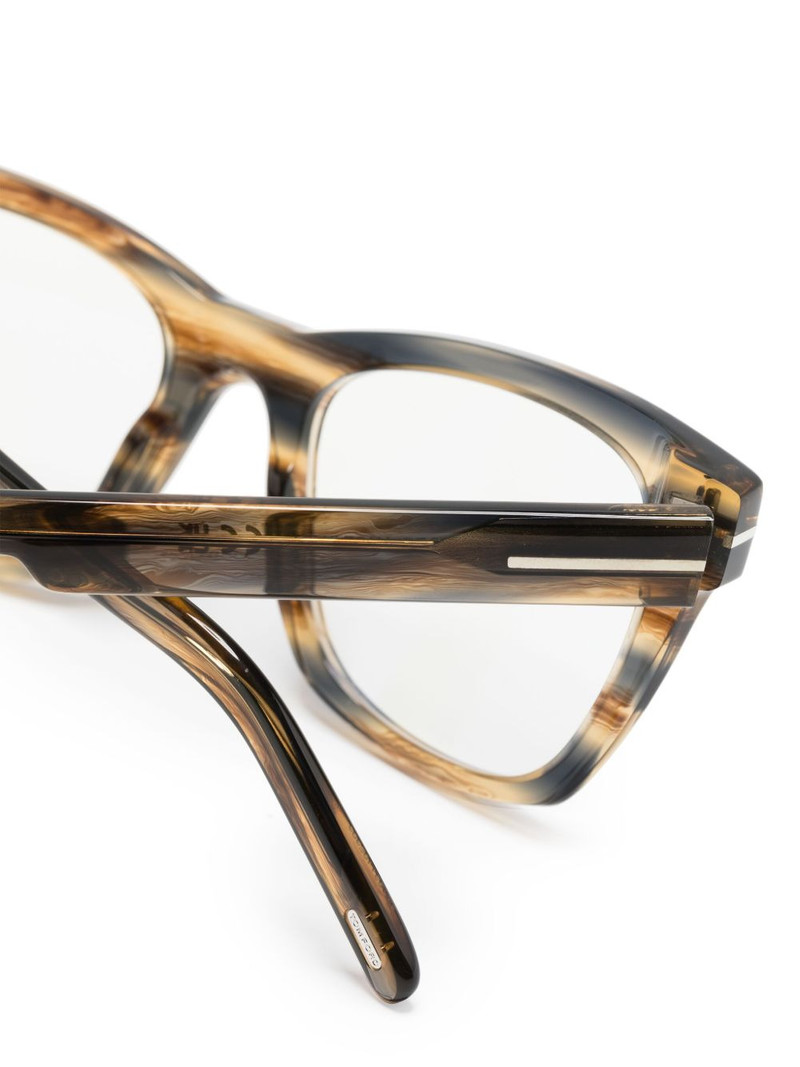 tortoiseshell-effect round-frame optical glasses 3