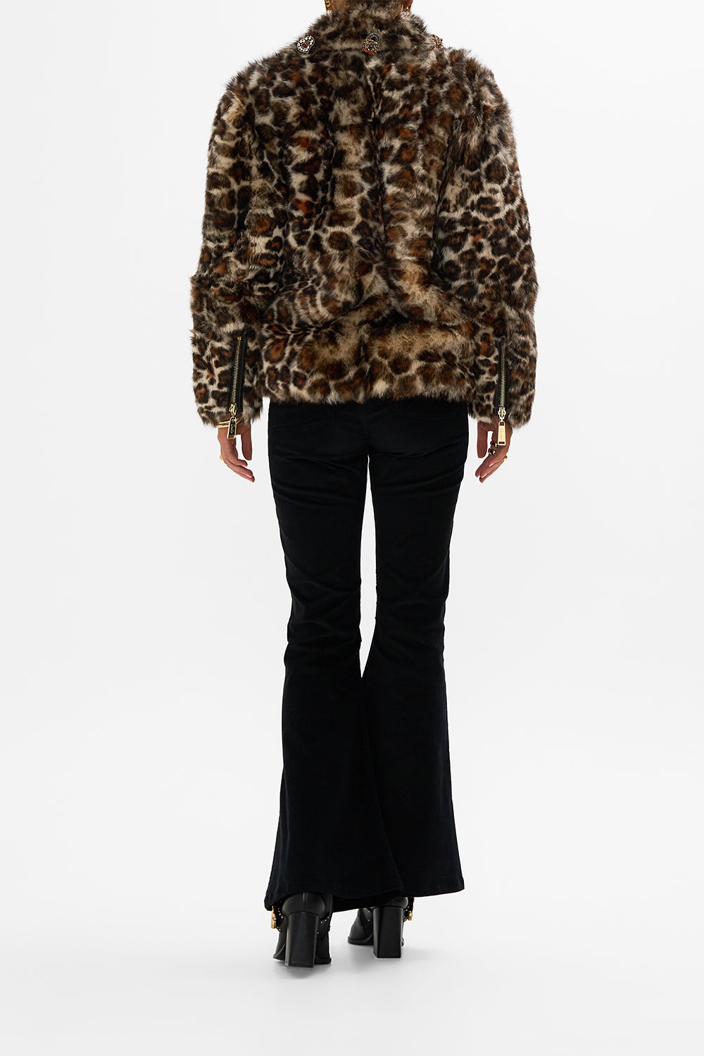 OVERSIZED FUR BIKER JACKET - 3