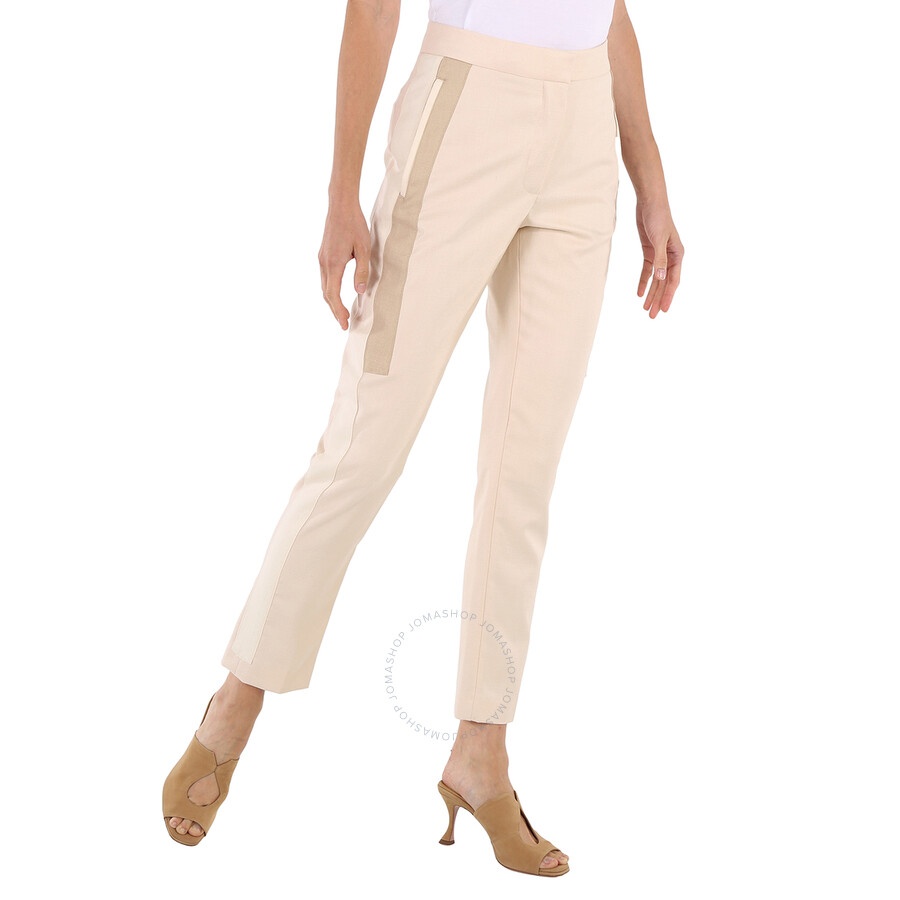 Burberry Ladies Buttermilk Tailored Trousers - 4