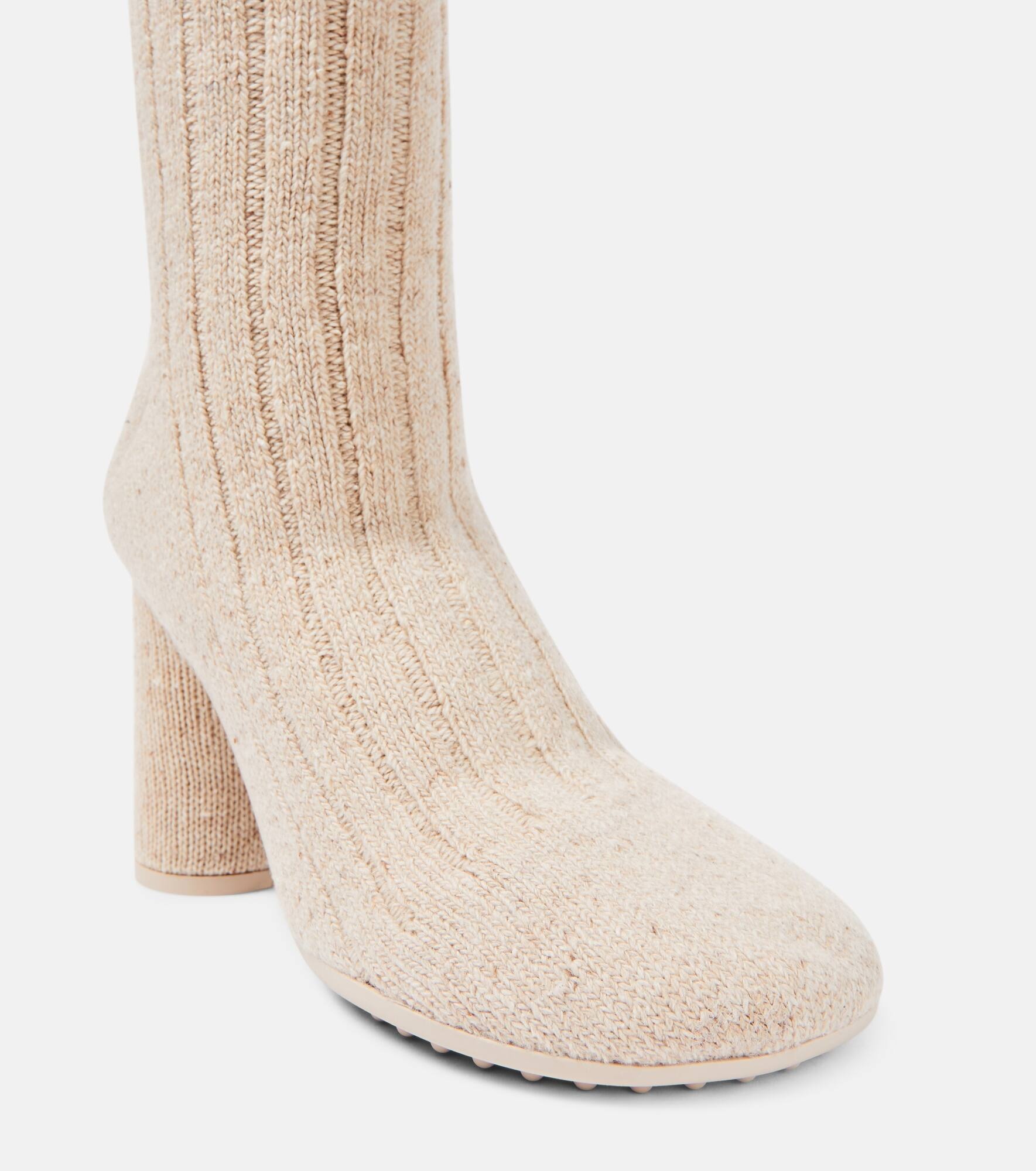 Atomic knitted knee-high sock boots - 6