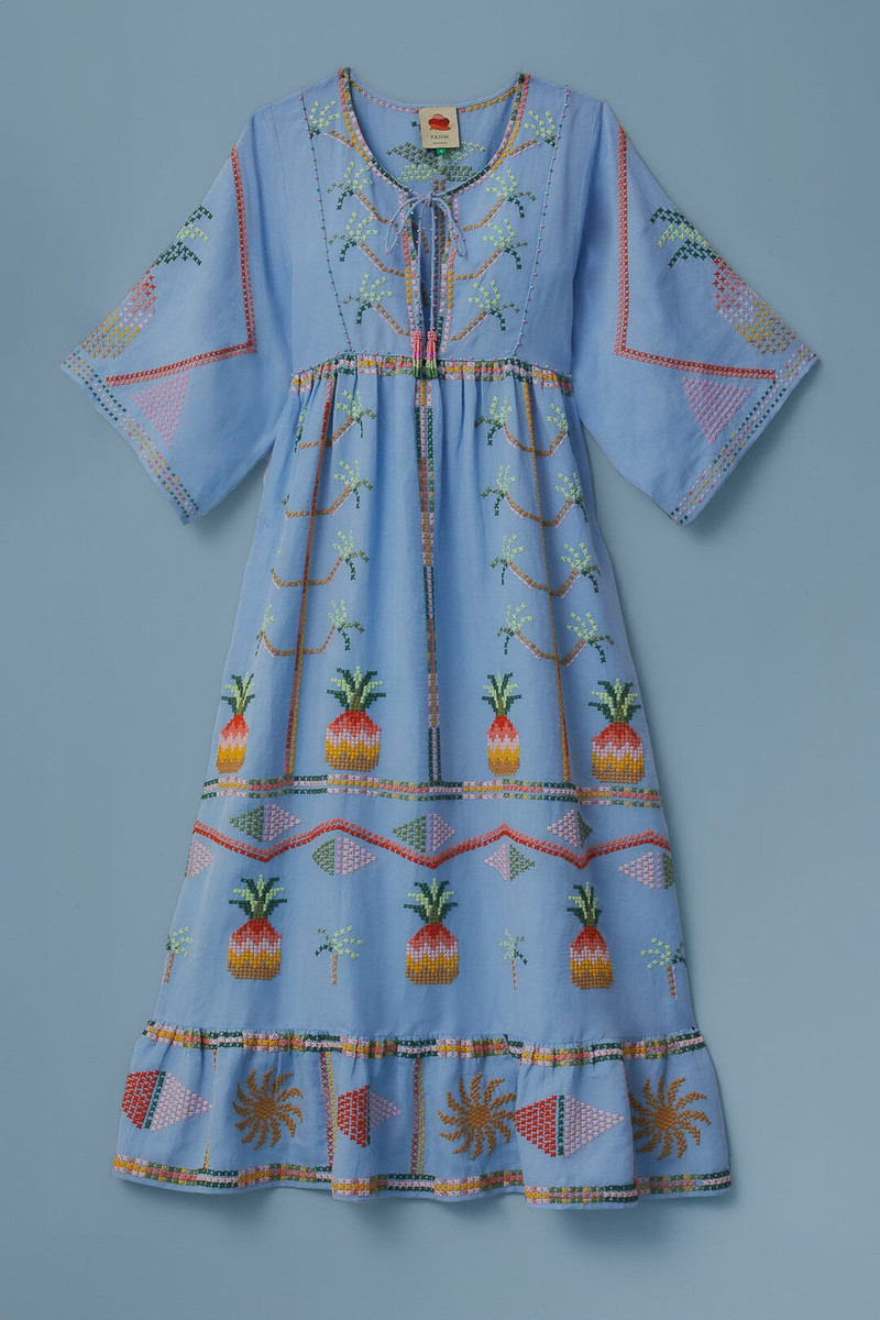 Embroidered Pineapple Cover-Up 7