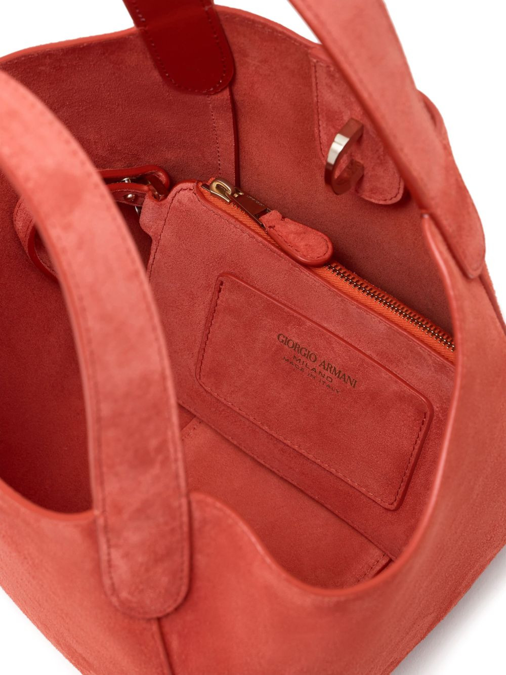 suede tote bag - 6