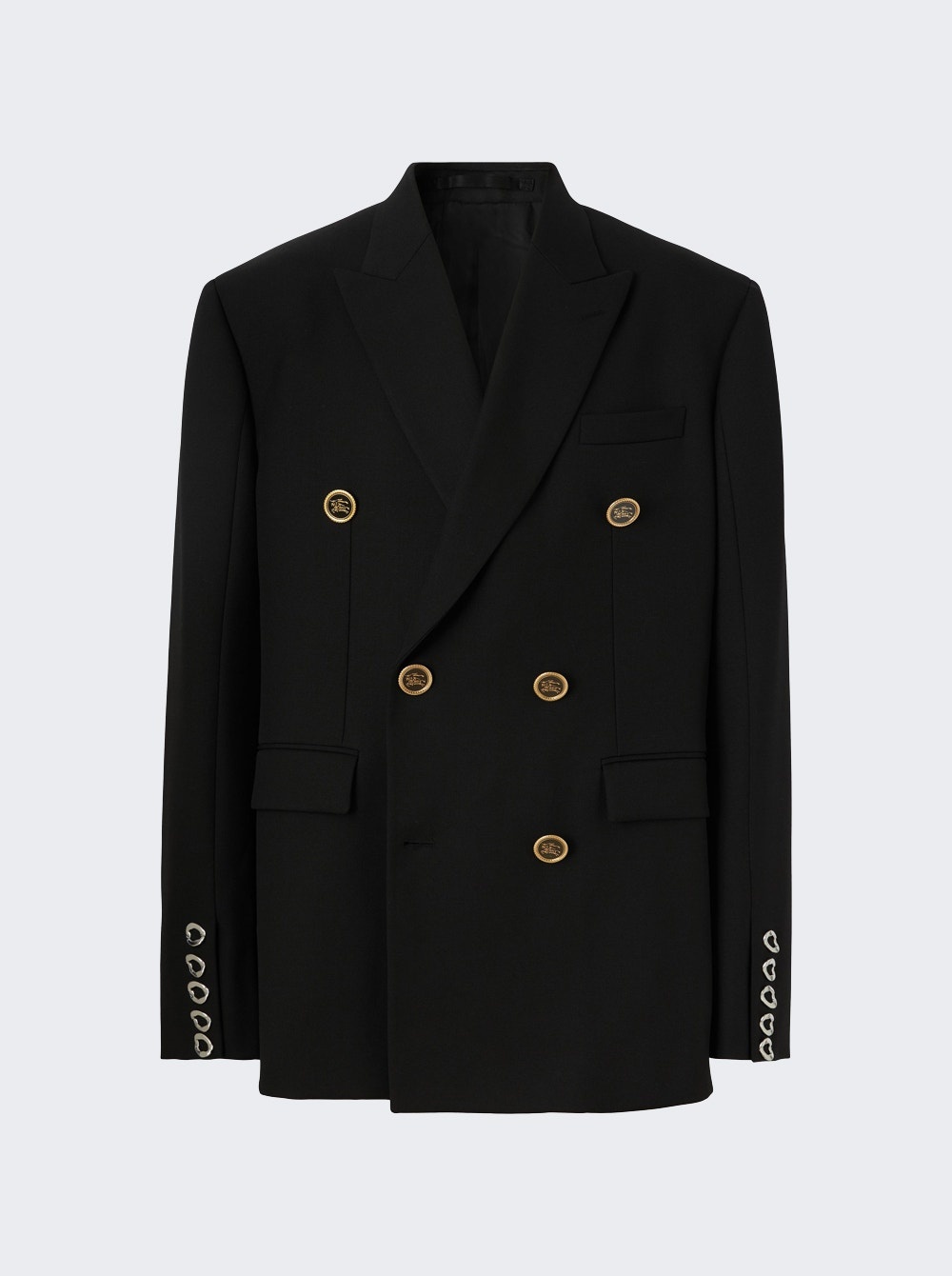 EKD Button Detail Tailored Jacket Black - 1