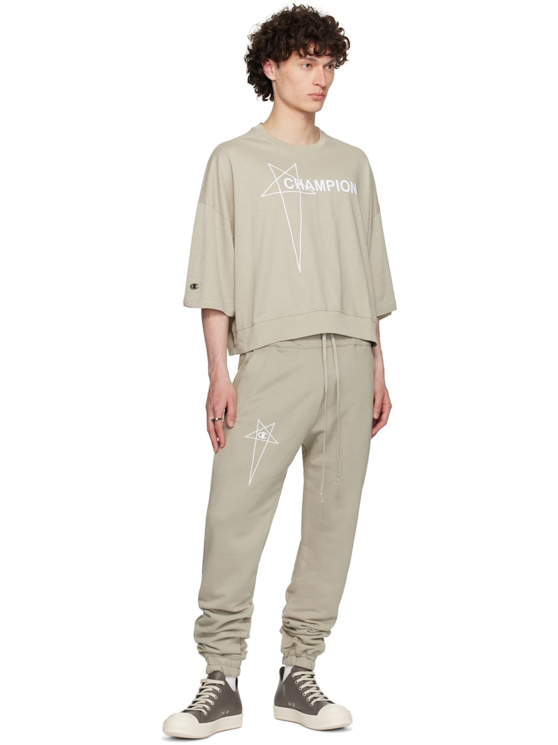 Rick Owens Off-White Champion Edition Tommy Cropped T-shirt outlook