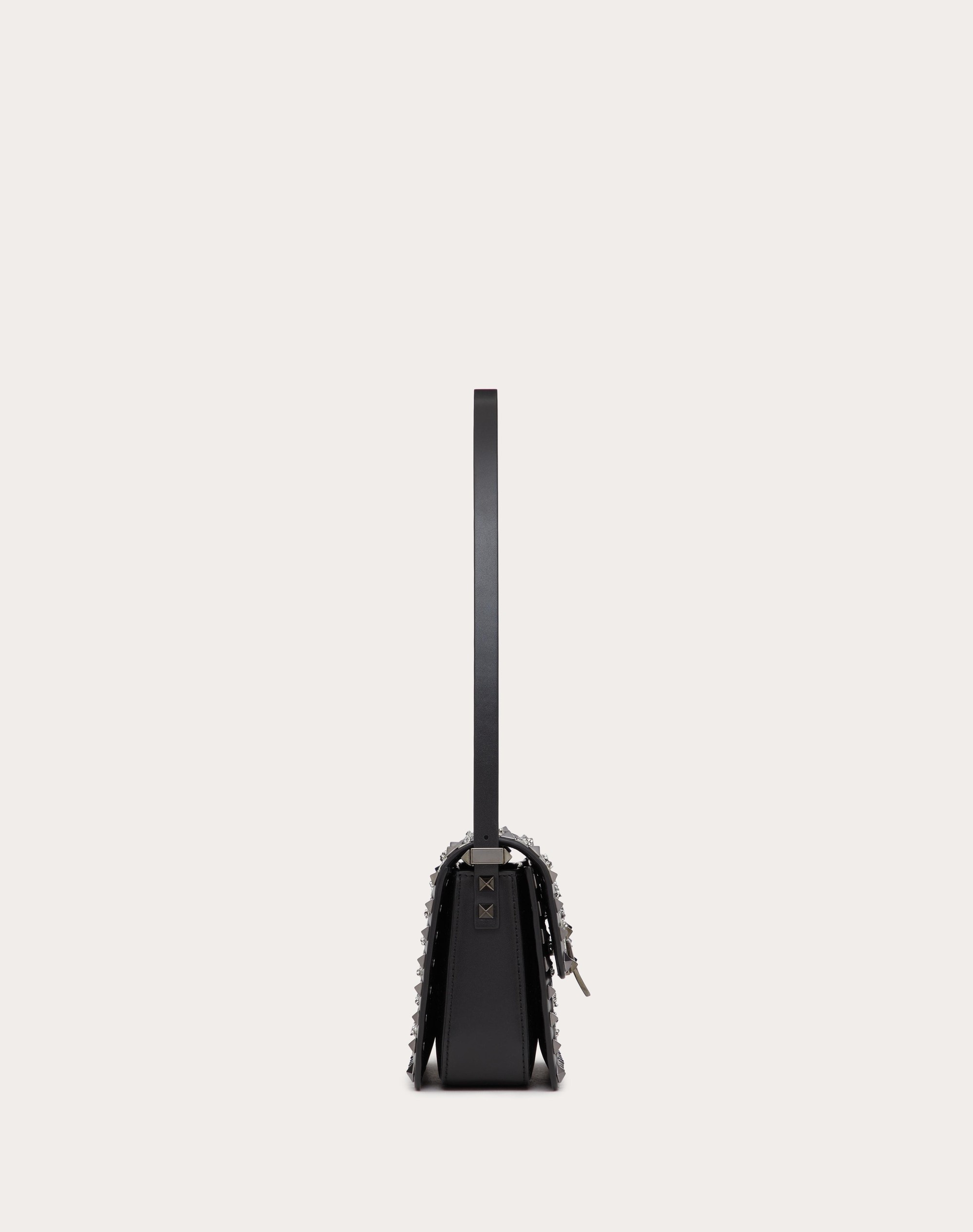 SMALL ROCKSTUD23 EMBROIDERED SHOULDER BAG - 5