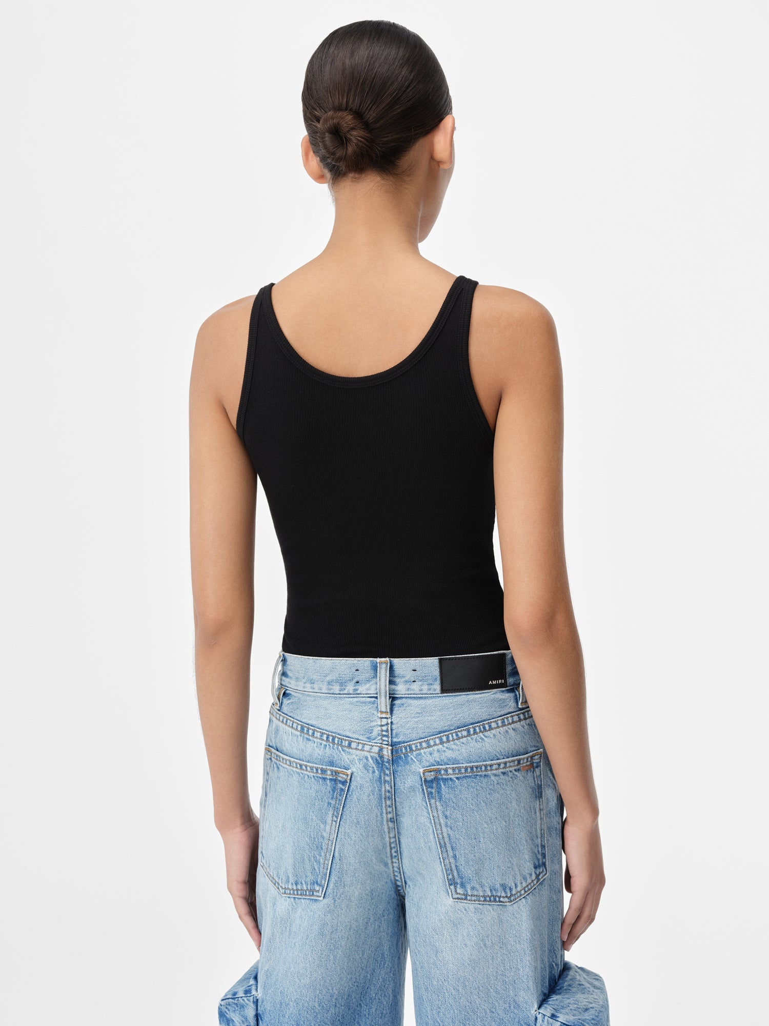 MA EMBROIDERED RIBBED TANK - 4