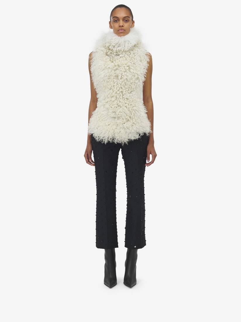 Shearling Sleeveless Top - 3