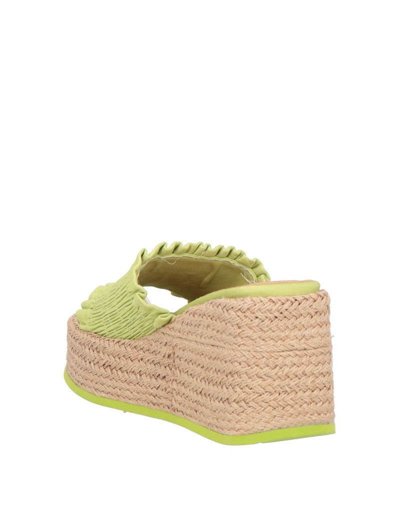 GANNI Acid green Women's Espadrilles outlook