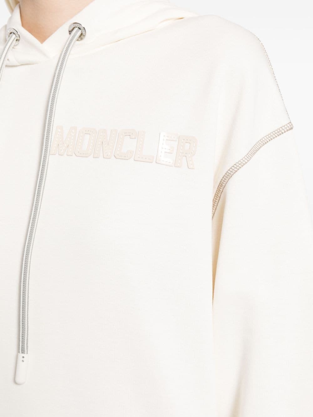 logo-embroidered hoodie - 5