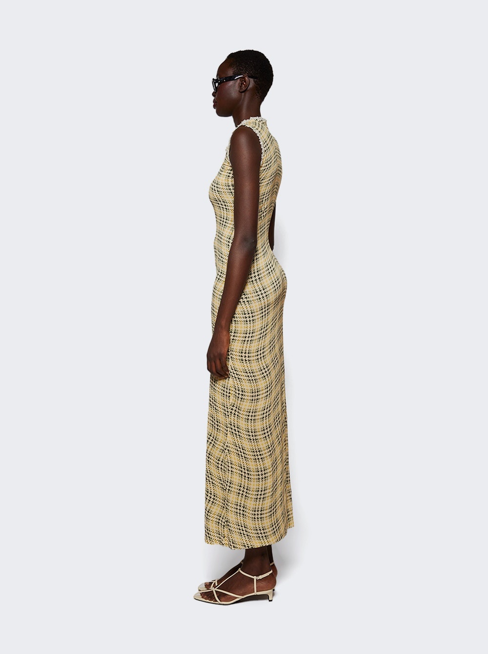 Plaid Maxi Dress Tartan And Green - 4