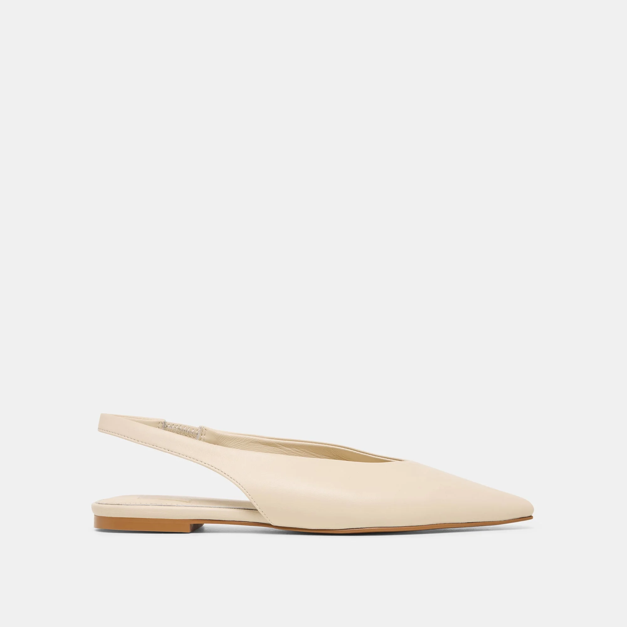 KENDLE FLATS WHITE LEATHER - 1