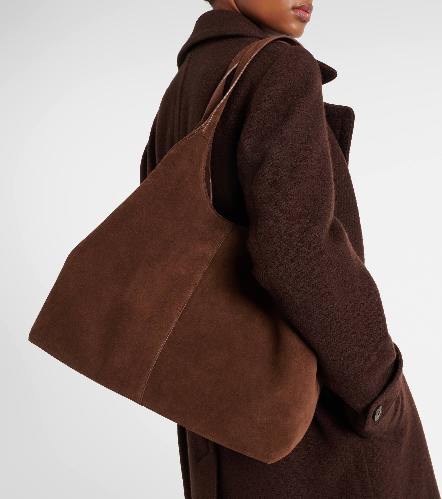 Cabas Supple XL suede tote bag - 2