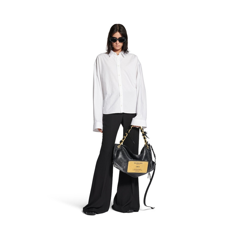 BALENCIAGA Women's Semi-fitted Shirt in White outlook