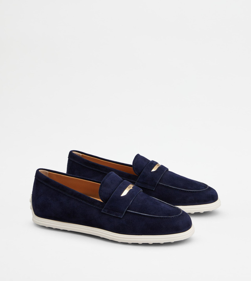 LOAFERS IN SUEDE - BLUE 2