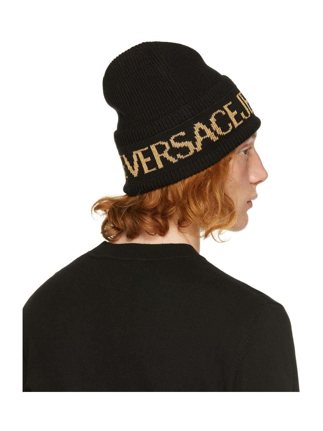 Black & Gold Logo Beanie - 3