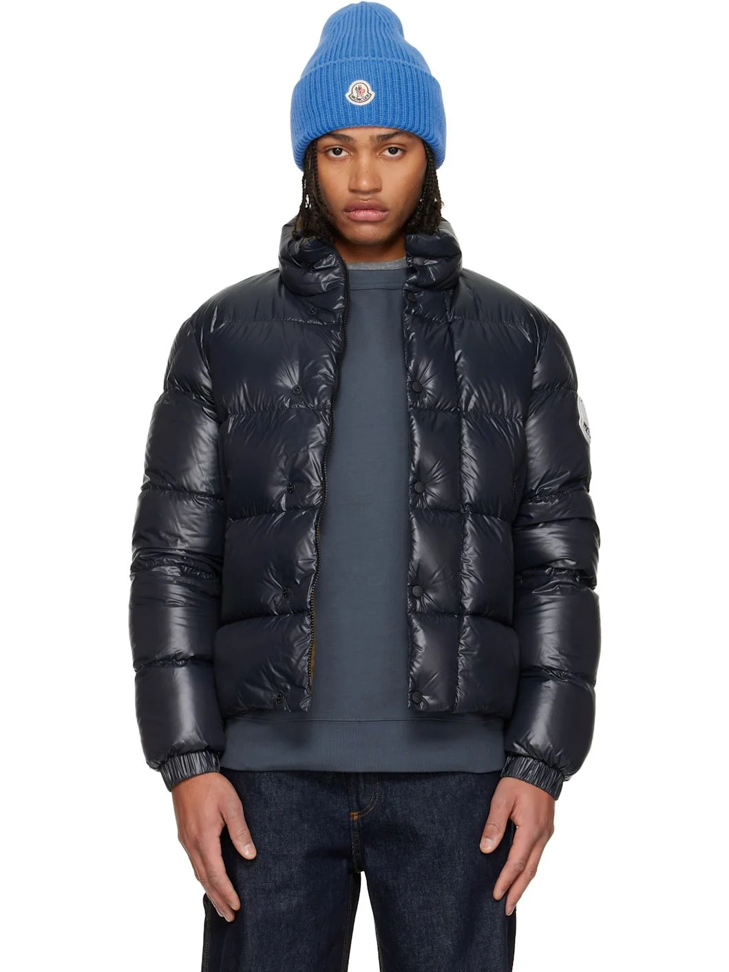 Black Tripiti Short Down Jacket - 1
