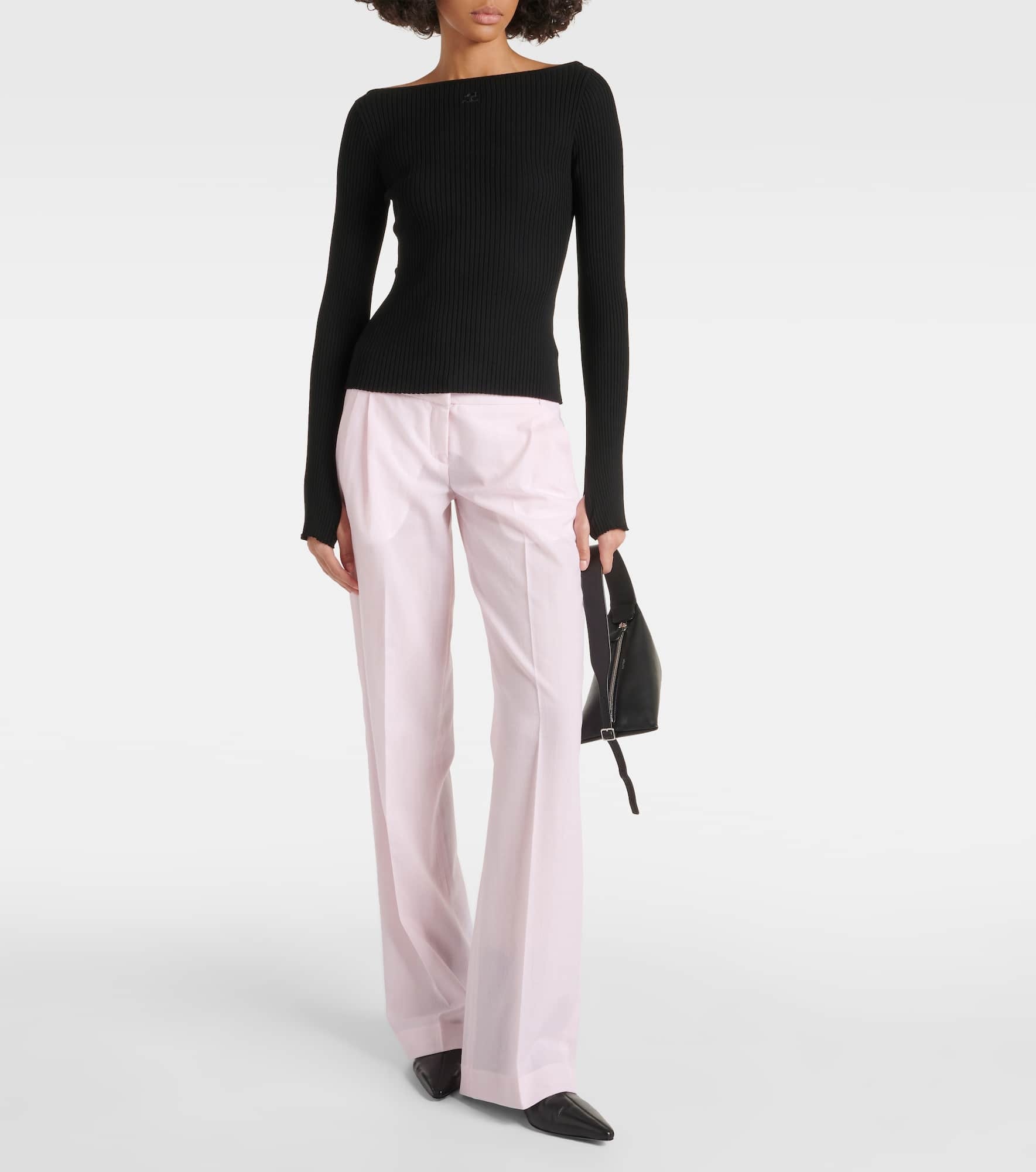 Low-rise wool pants - 2