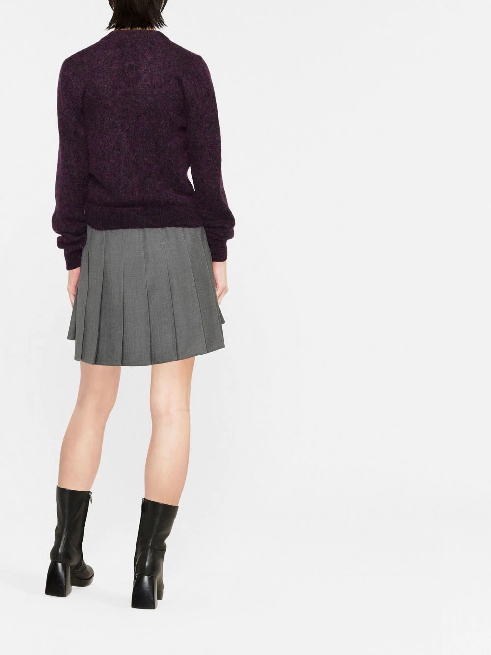 crystal-embellished knitted cardigan - 4