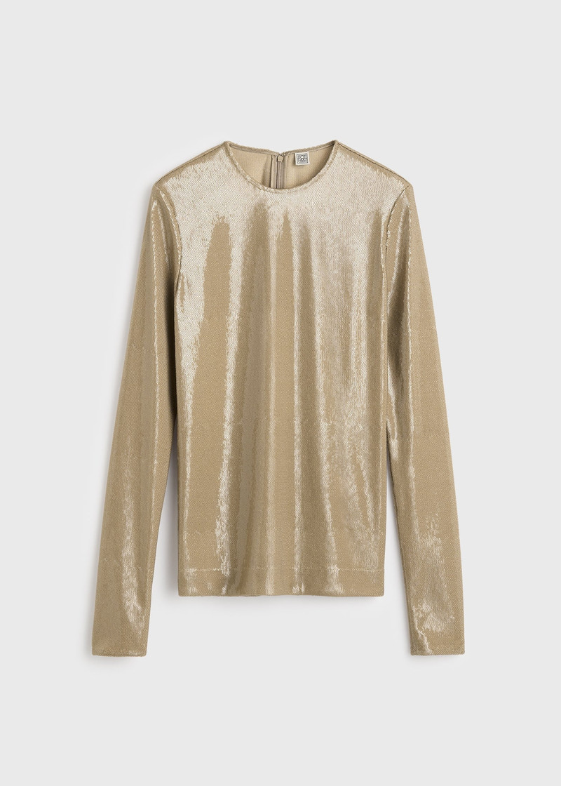 Sequin top latte 1