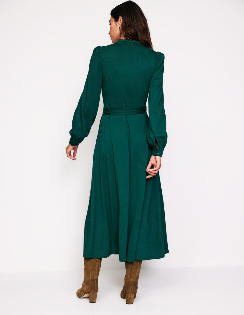 Rowena Trim Jersey Shirt Dress-Glade 5