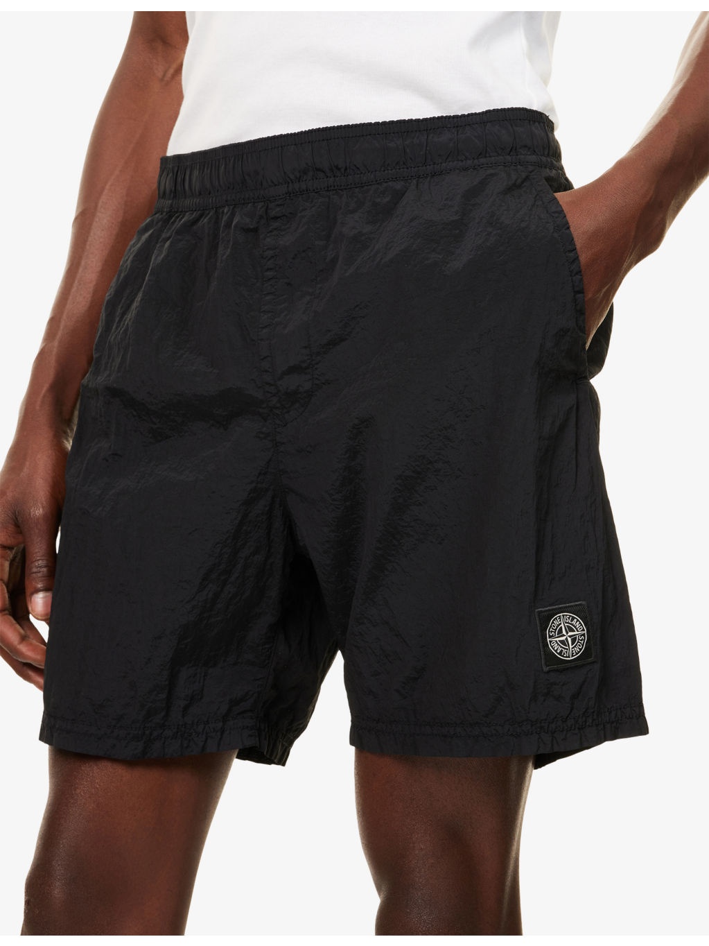 Crinkle Relaxed-Fit Shell Shorts - 5