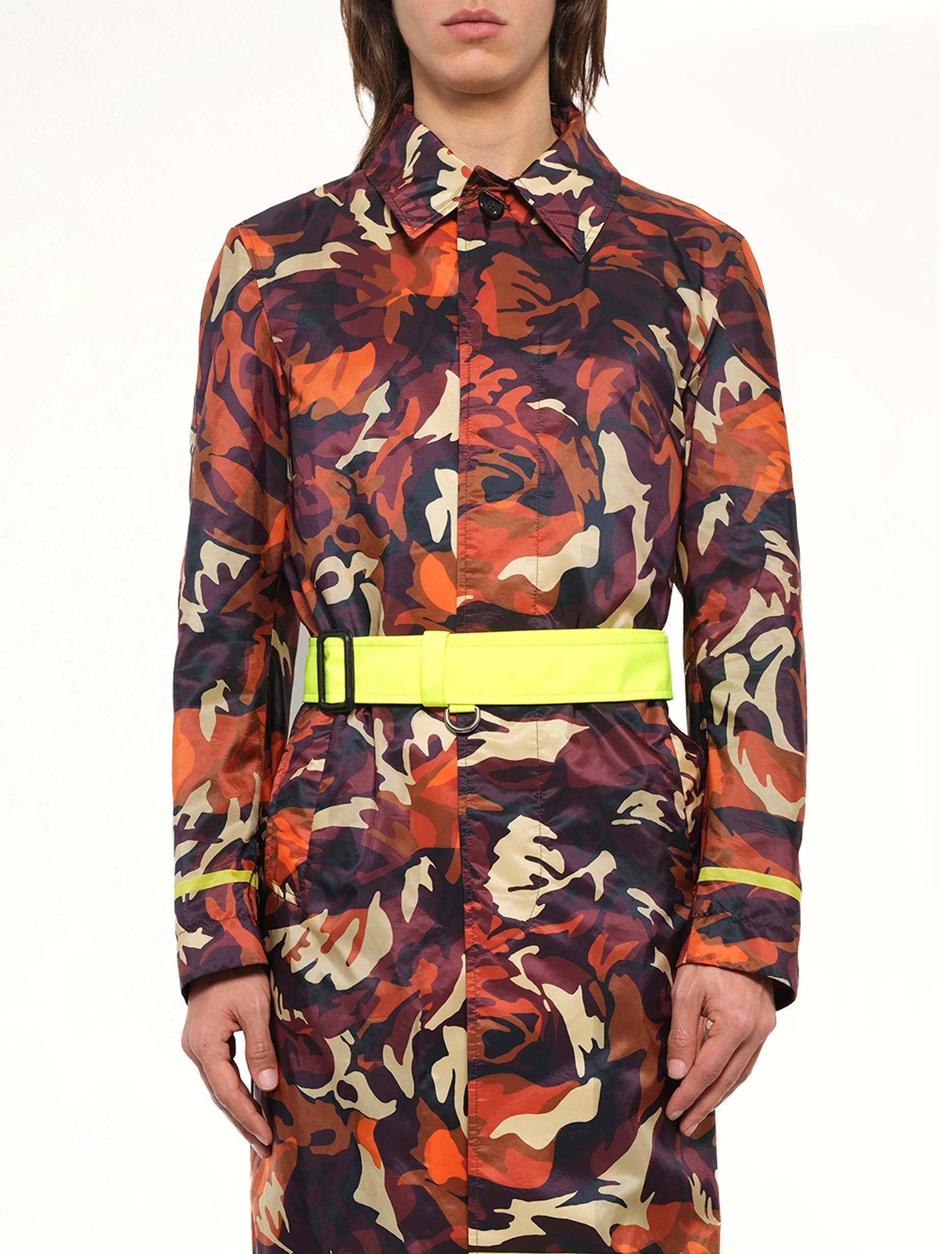 Stripe Ro Coat in Org - 1