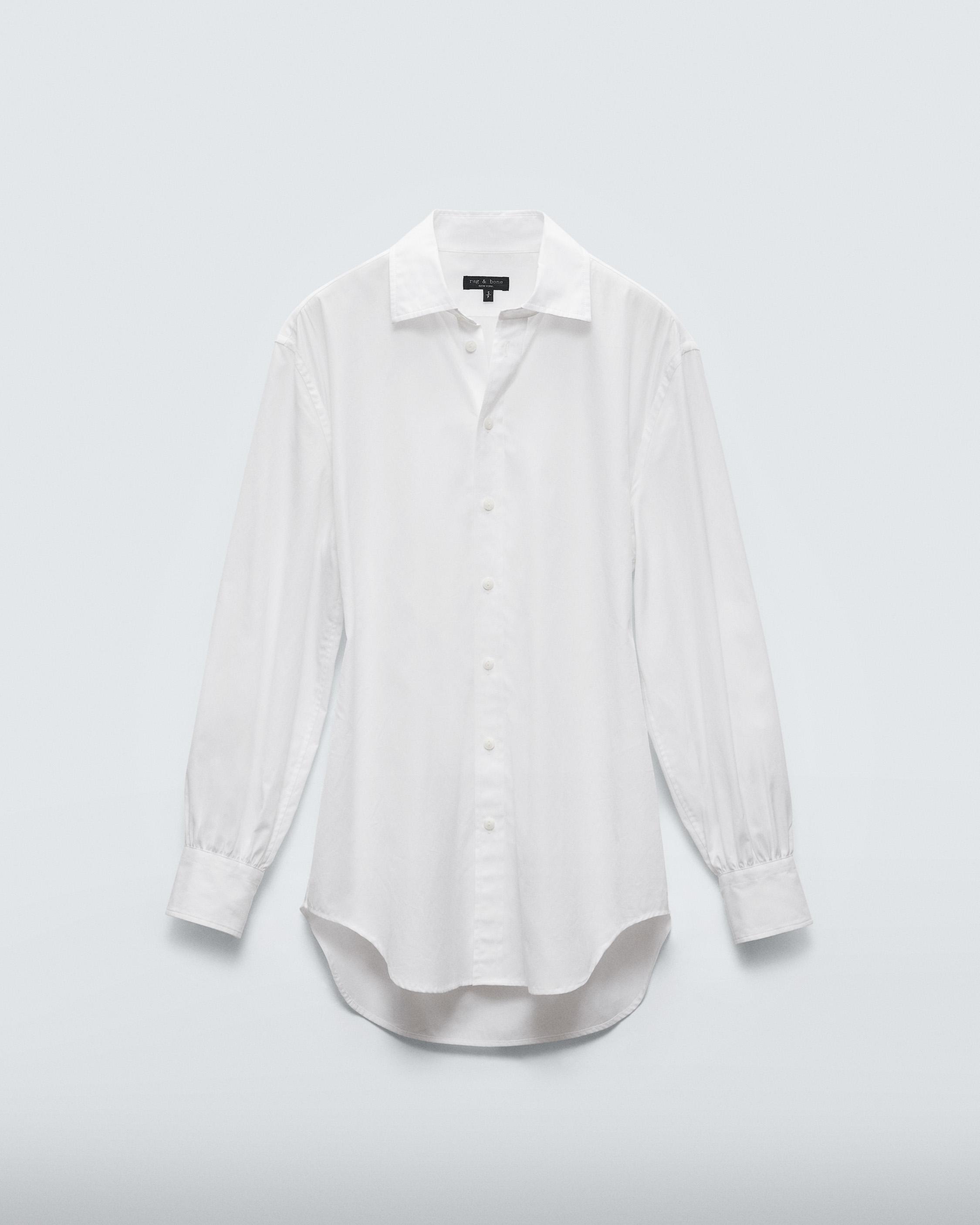 Ellison Cotton Poplin Top
Relaxed Fit Button Down - 1