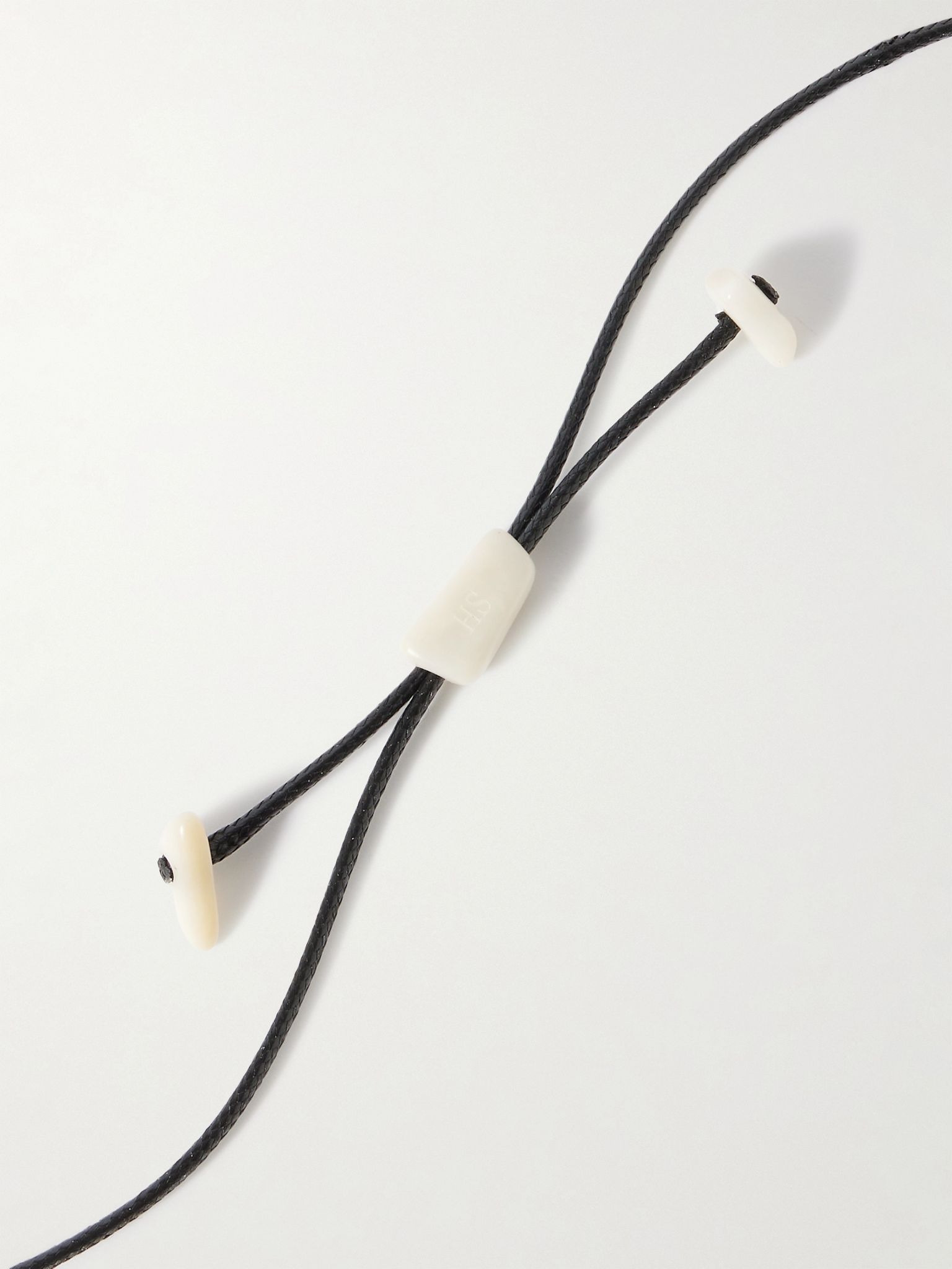 The Statement tagua and leather necklace Ivory - 3