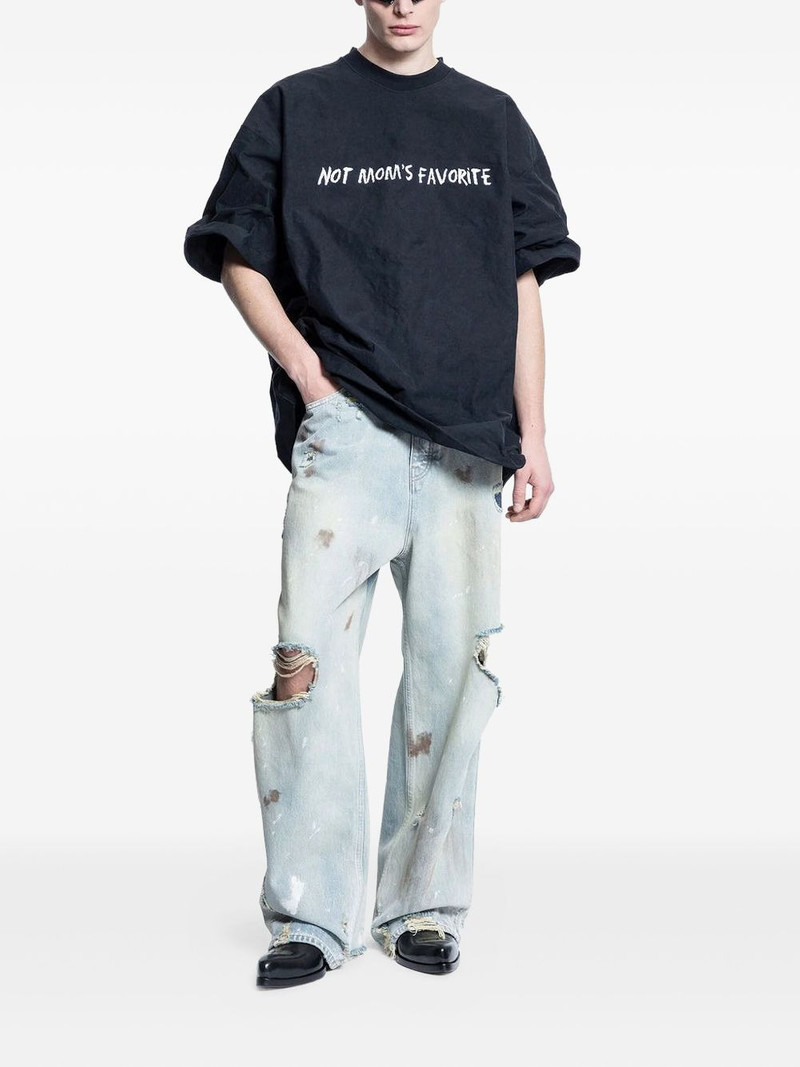 VETEMENTS slogan cotton T-shirt outlook