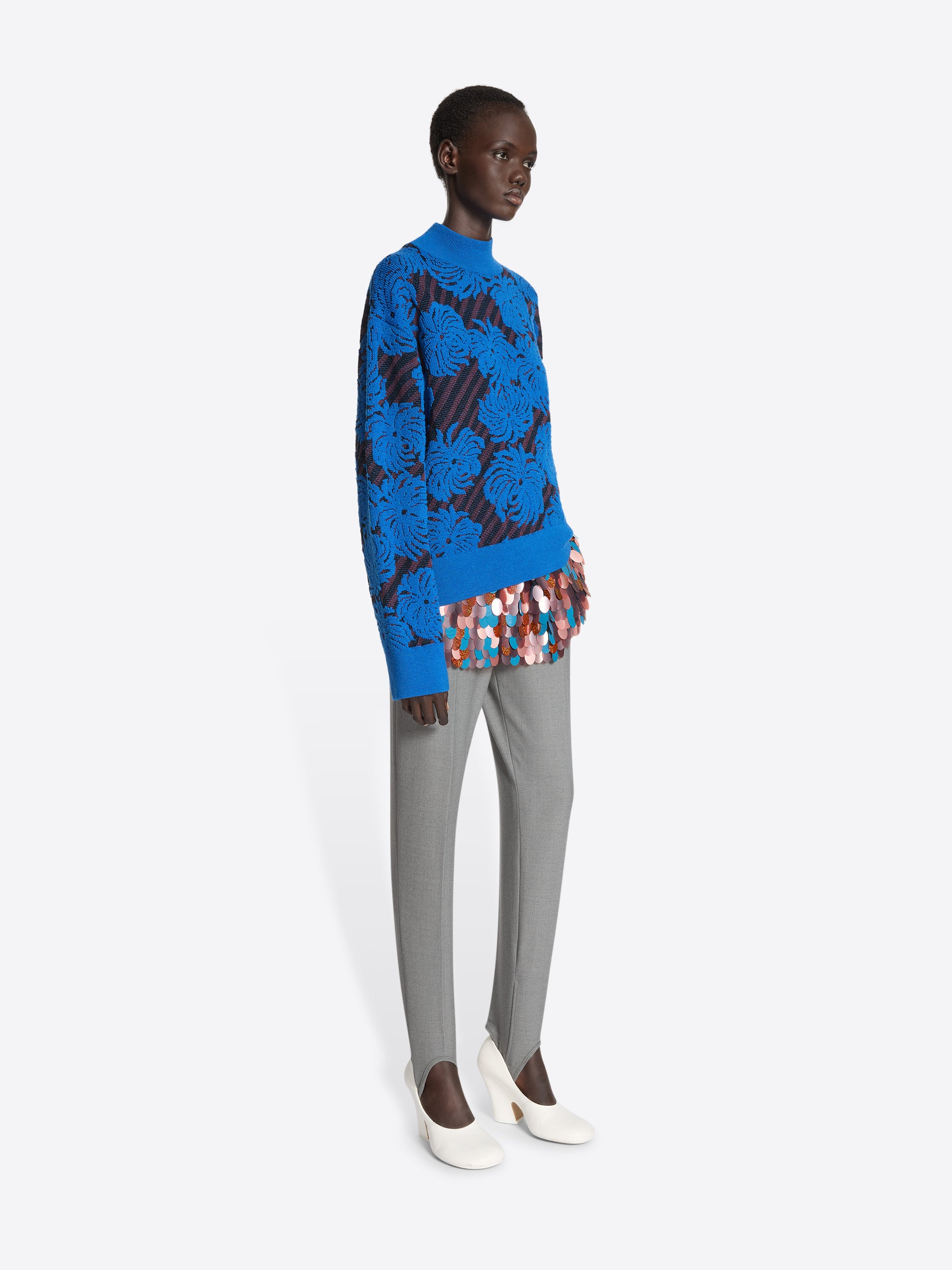 JACQUARD WOOL SWEATER - 3