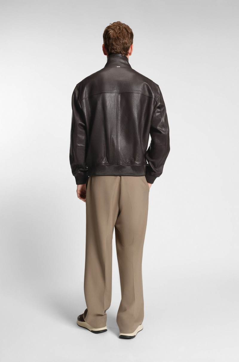 NAPPA-LEATHER JACKET WITH TWO-WAY ZIP 4