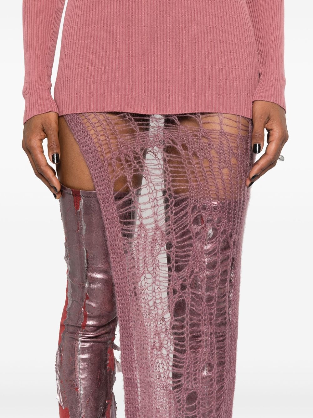 Spider Ziggy open-knit skirt - 5