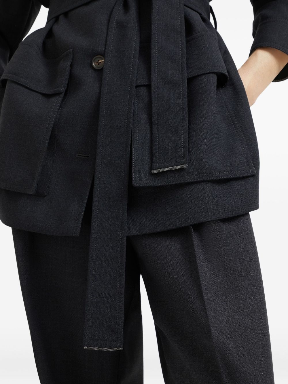 Fluid twill blazer - 6