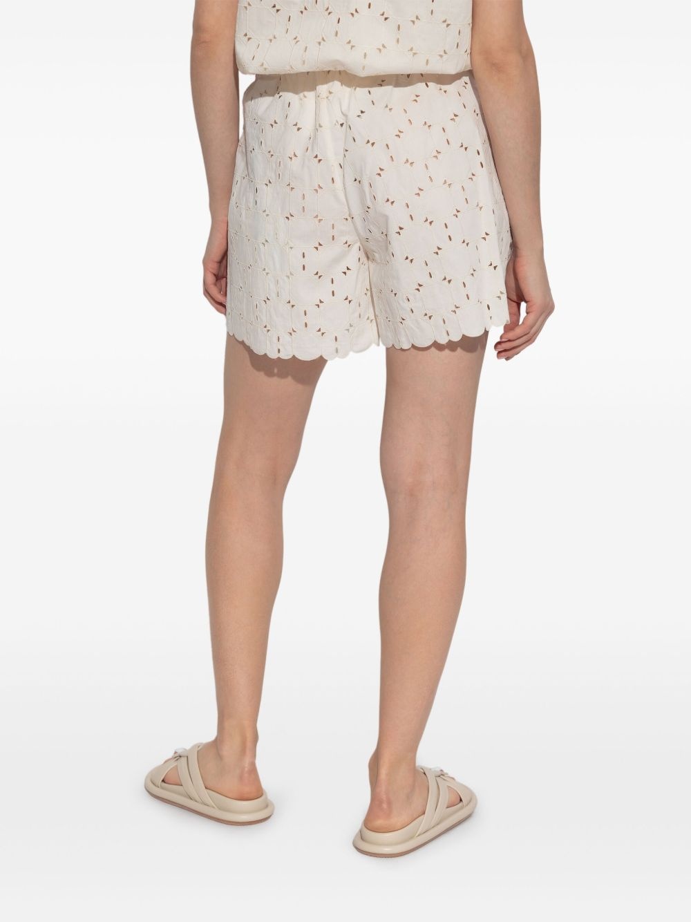 embroidered shorts - 4