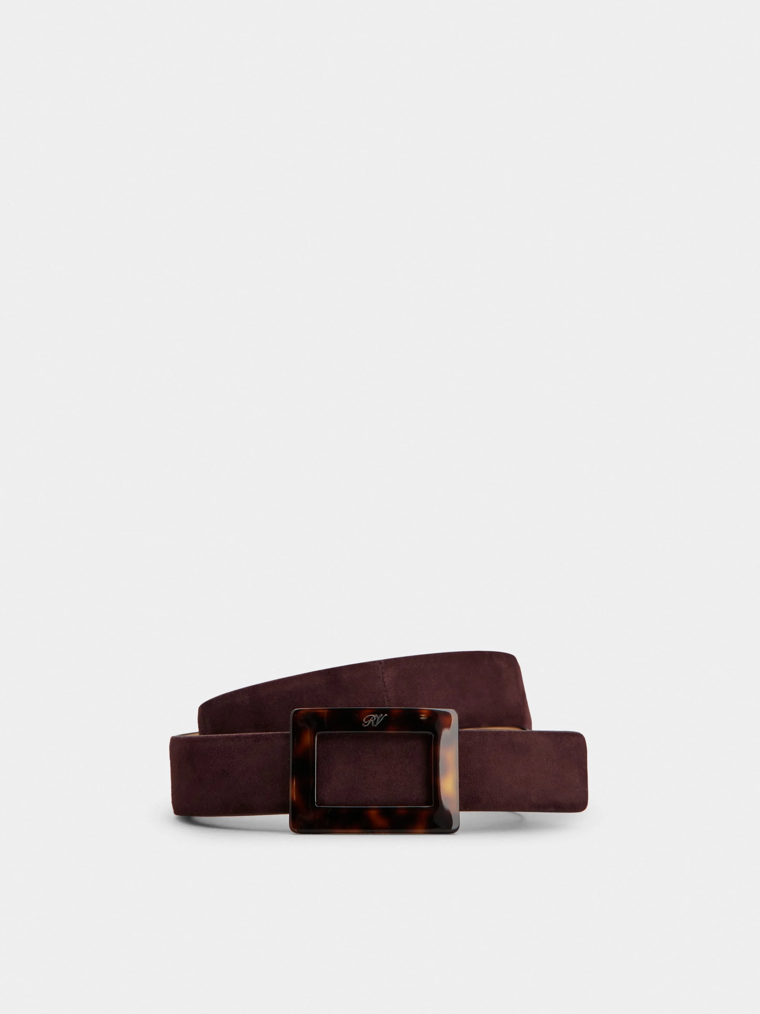 Belle Vivier Belt in suede - 1