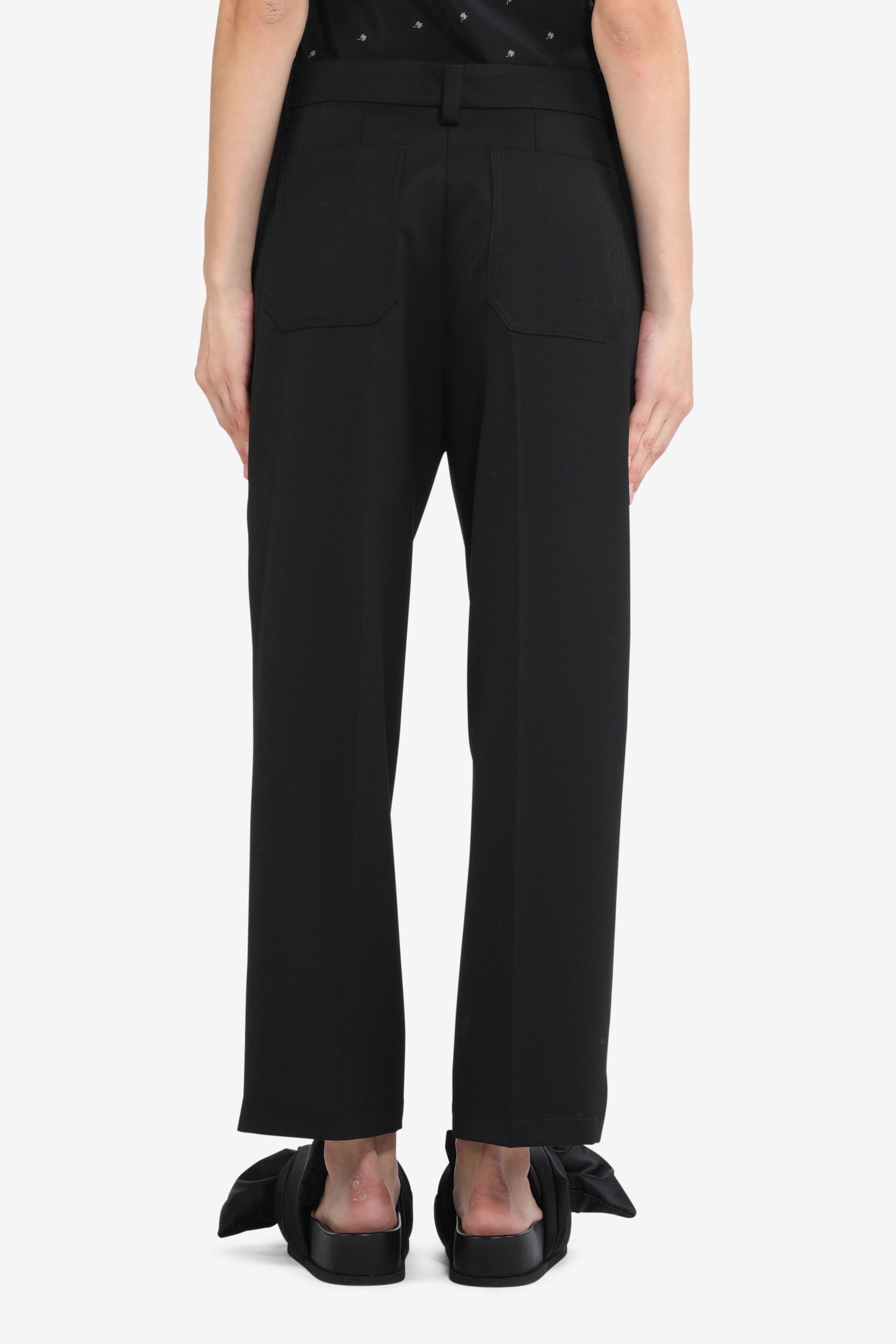 CROPPED STRAIGHT-LEG TROUSERS - 2