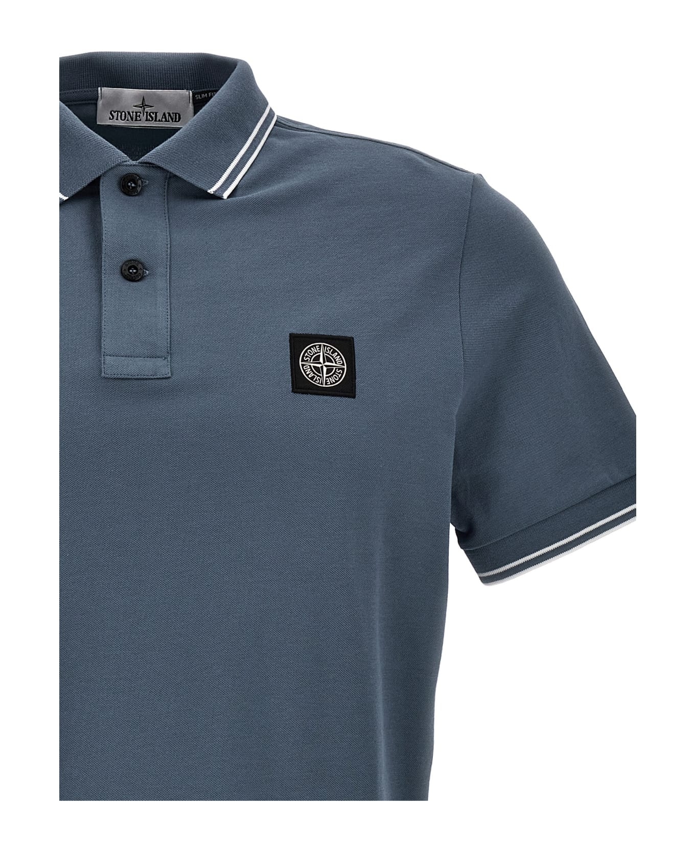 Logo-patch Cotton Polo Shirt - 3