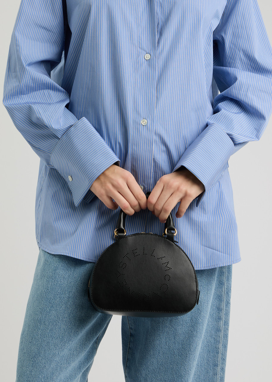 Stella Mccartney Stella Logo Faux Leather top Handle bag - 5