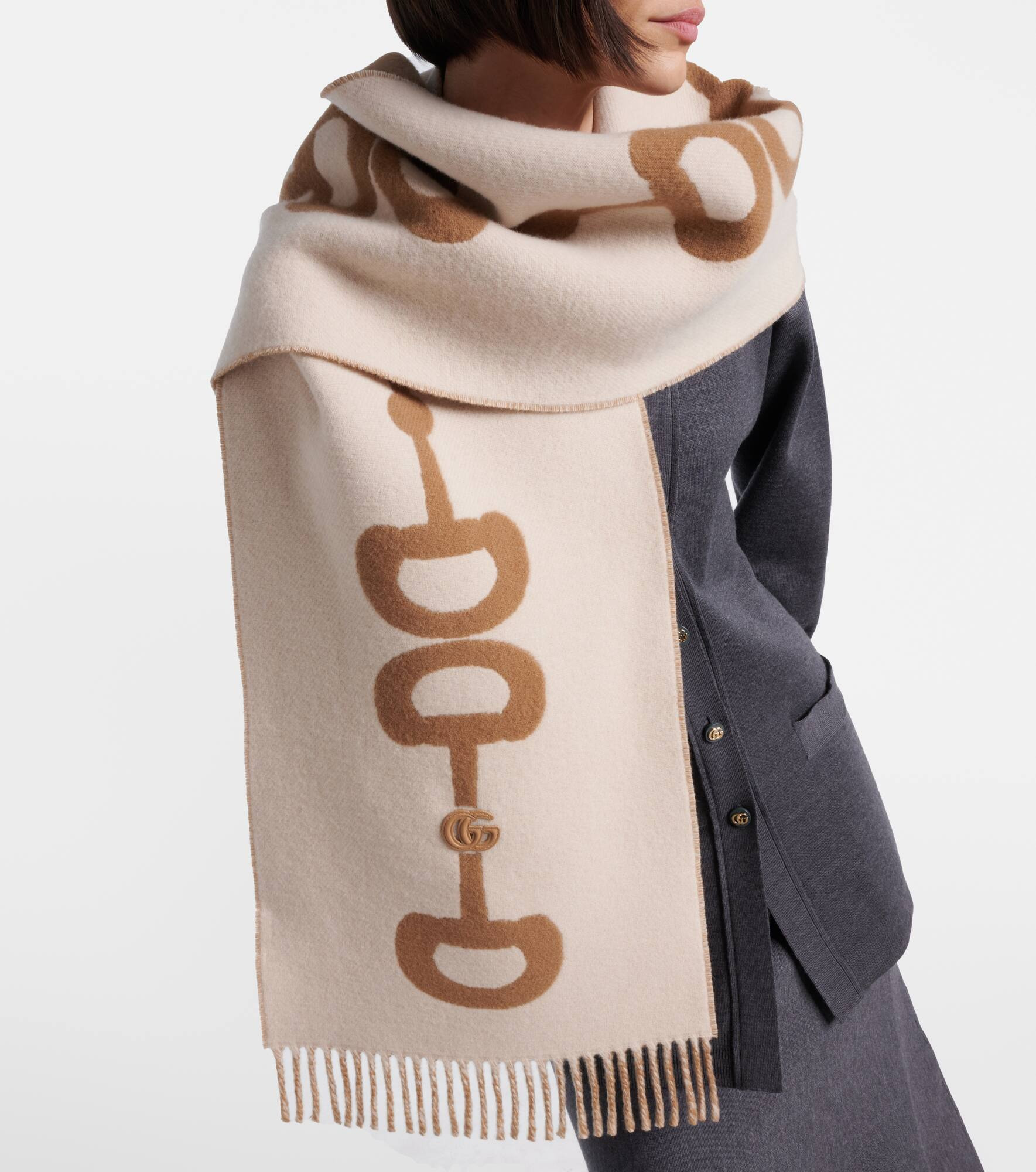 Wool and cashmere scarf - 2