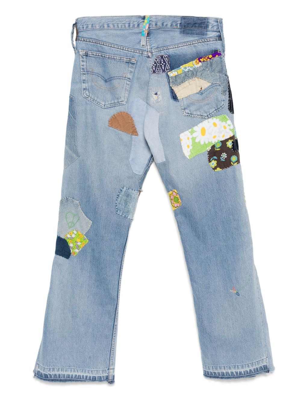 patchwork jeans - 2