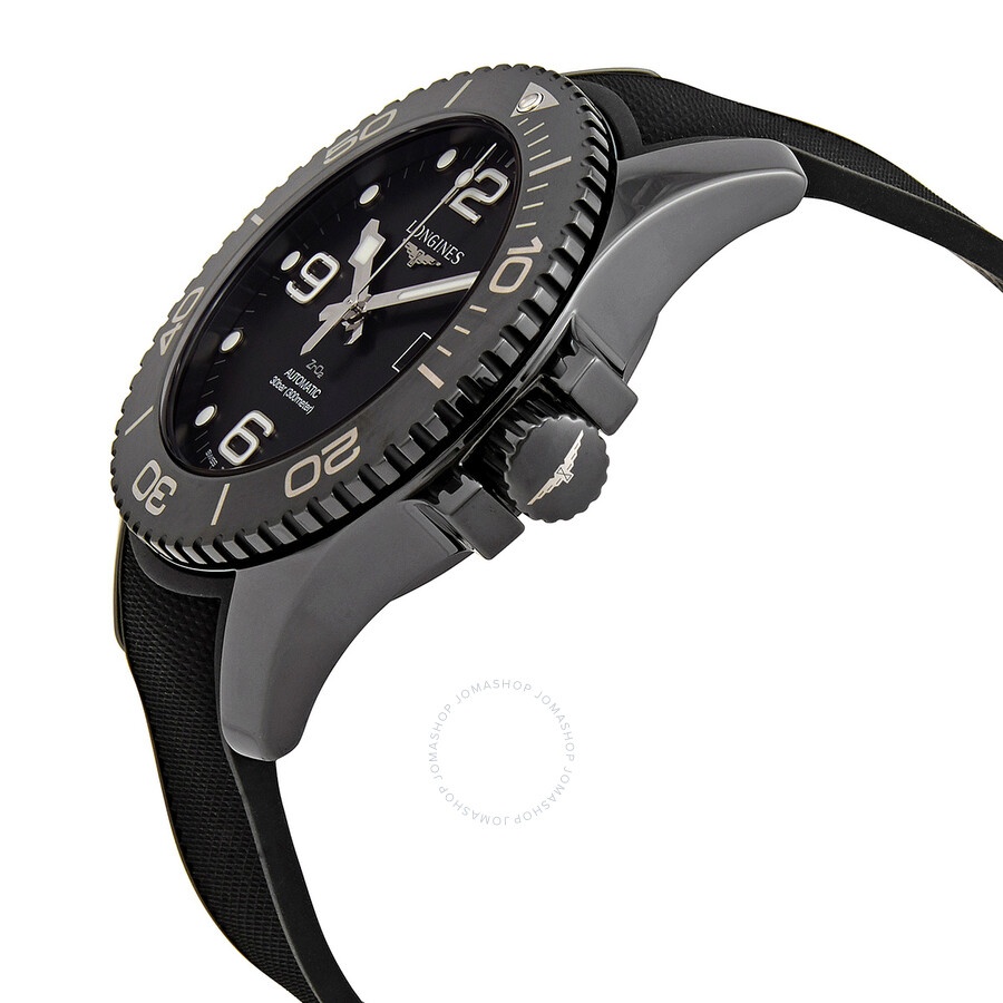 Longines Hydroconquest Automatic All Black Ceramic Men's 43mm Watch L37844569 - 2