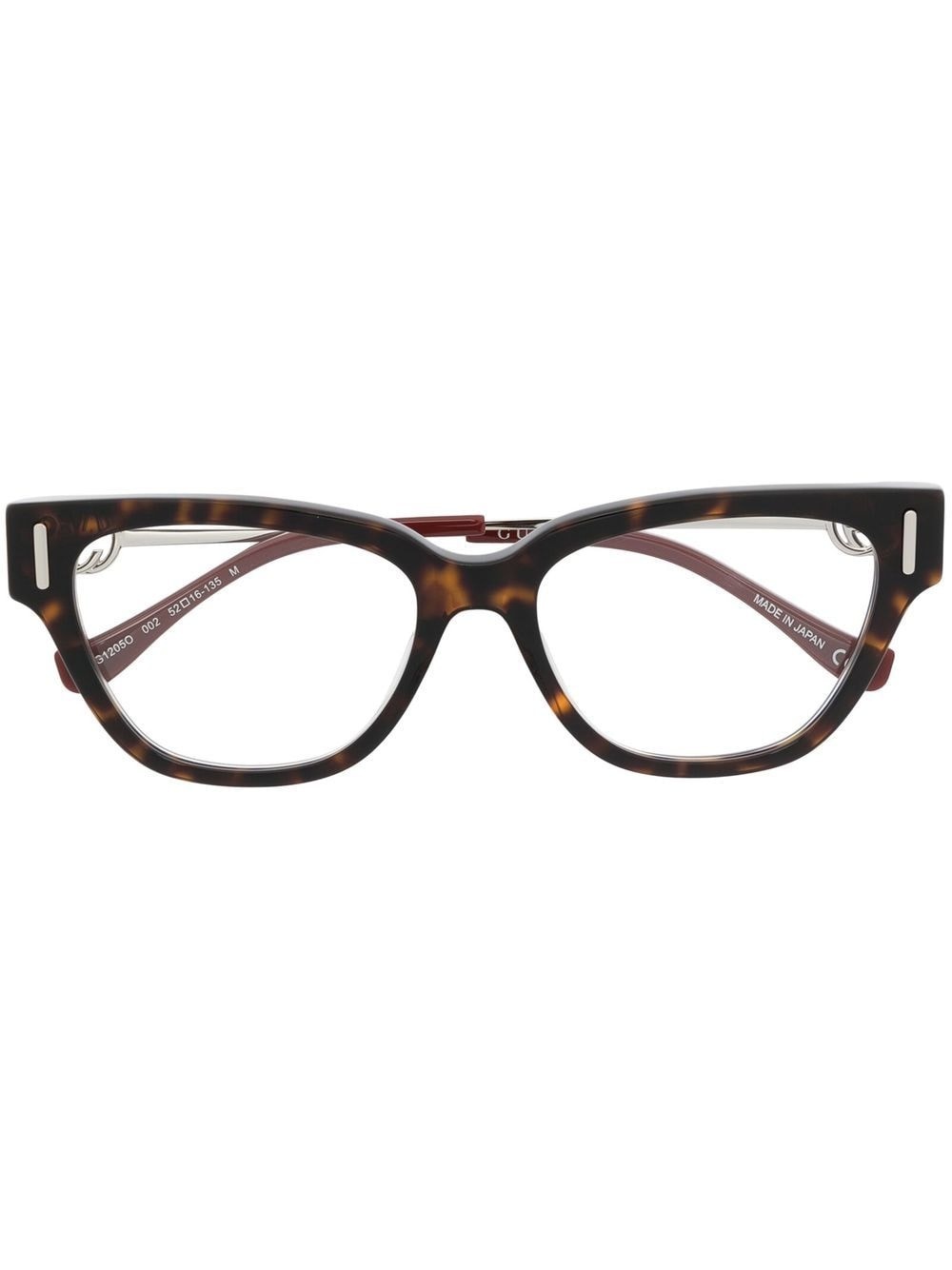 tortoiseshell clear glasses - 1