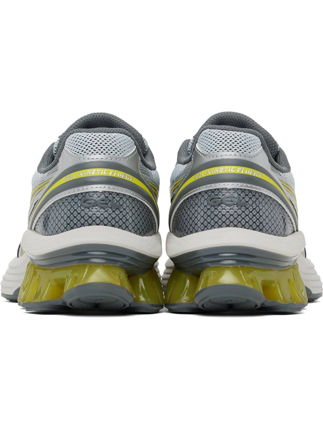 Silver & Yellow GEL-KINETIC FLUENT Sneakers - 2