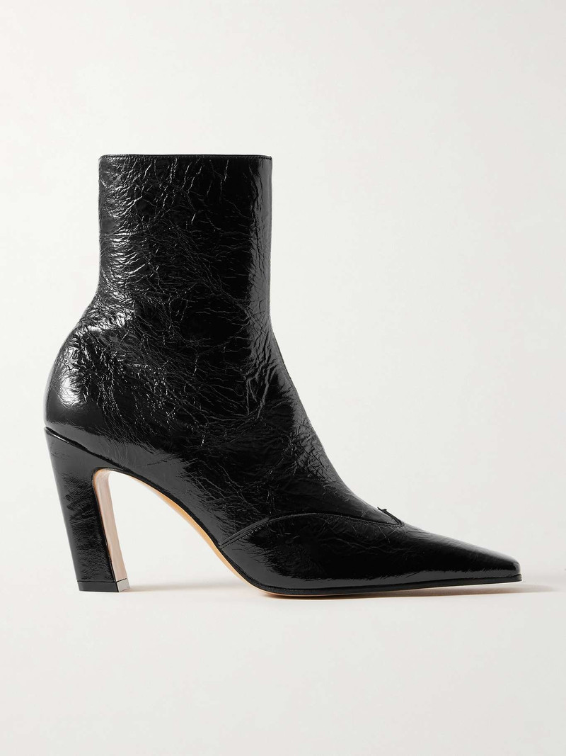 Nevada crinkled-leather ankle boots - 1