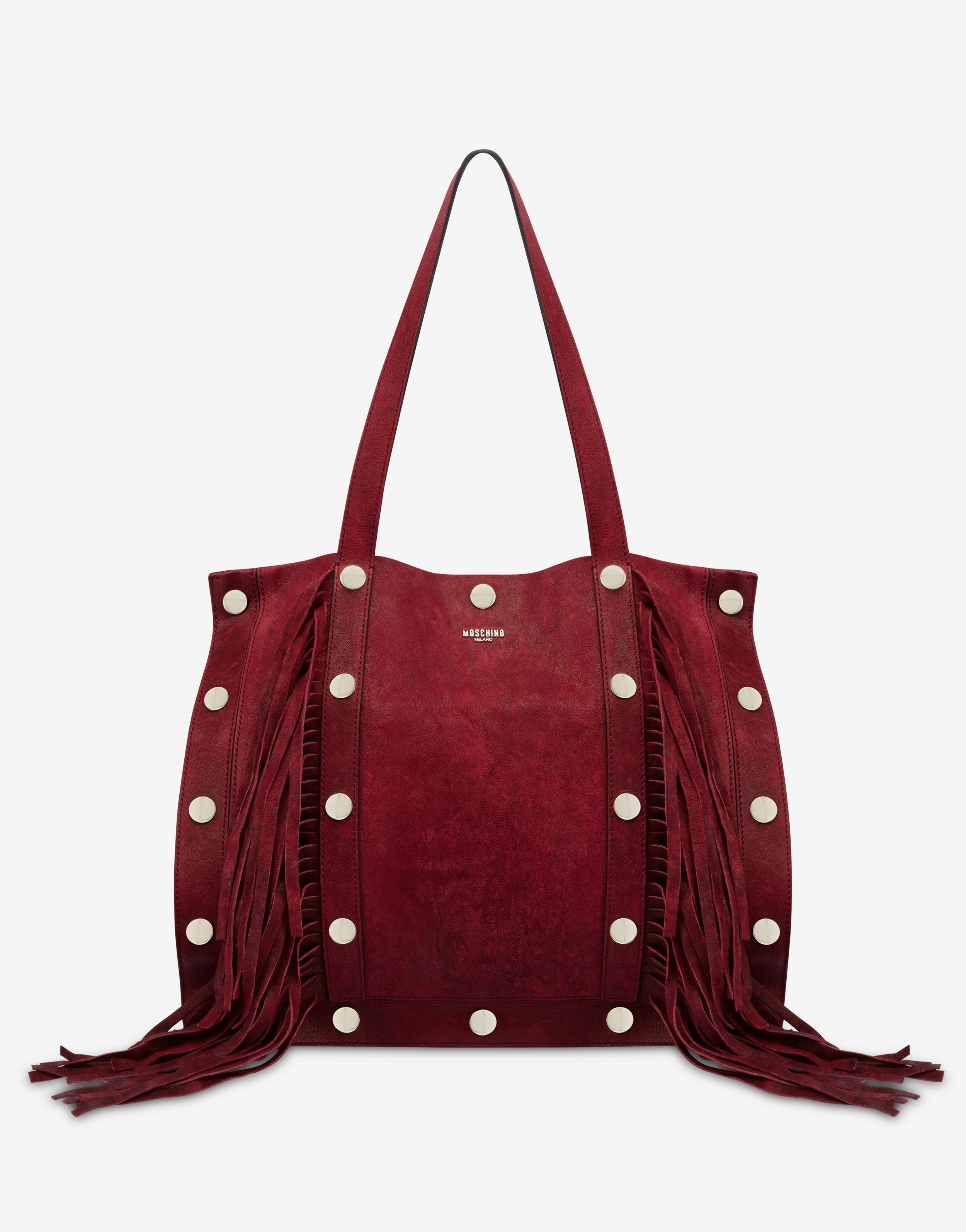 SNAP BUTTONS SHOPPER WITH FRINGES - 1