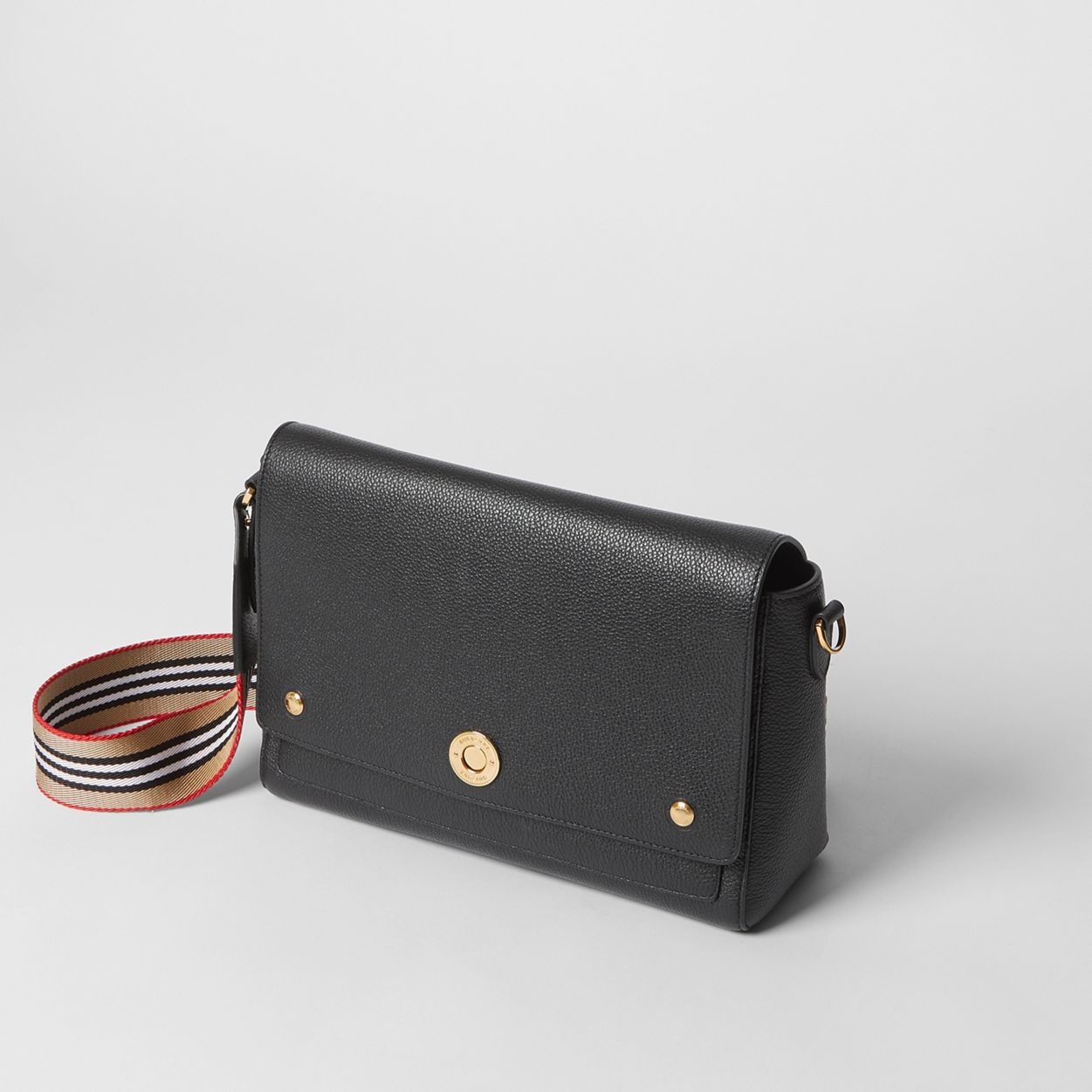 Grainy Leather Note Crossbody Bag - 4