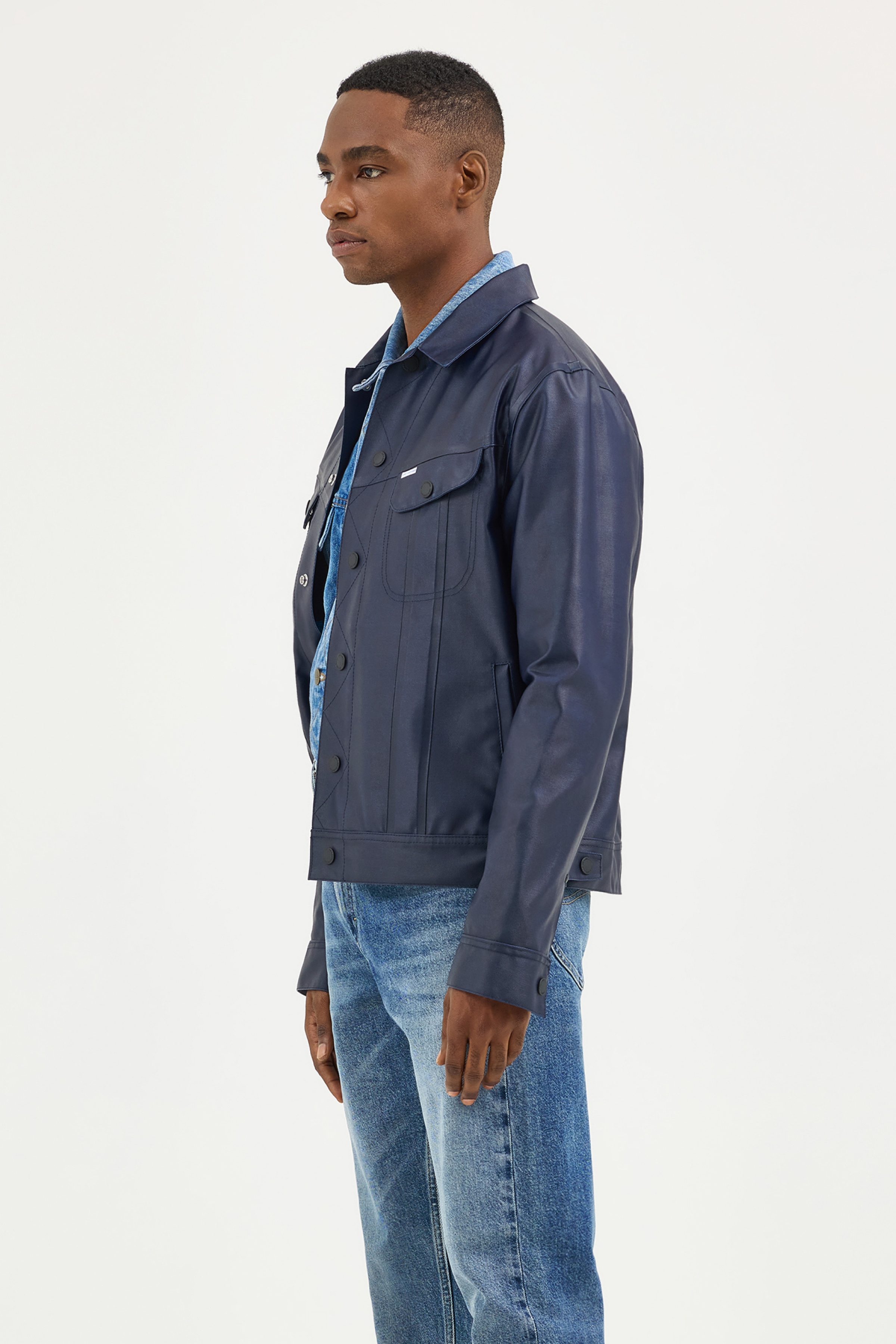 Men's Lee® x STUTTERHEIM Storm Rider™ Jacket Aviator Navy - 4