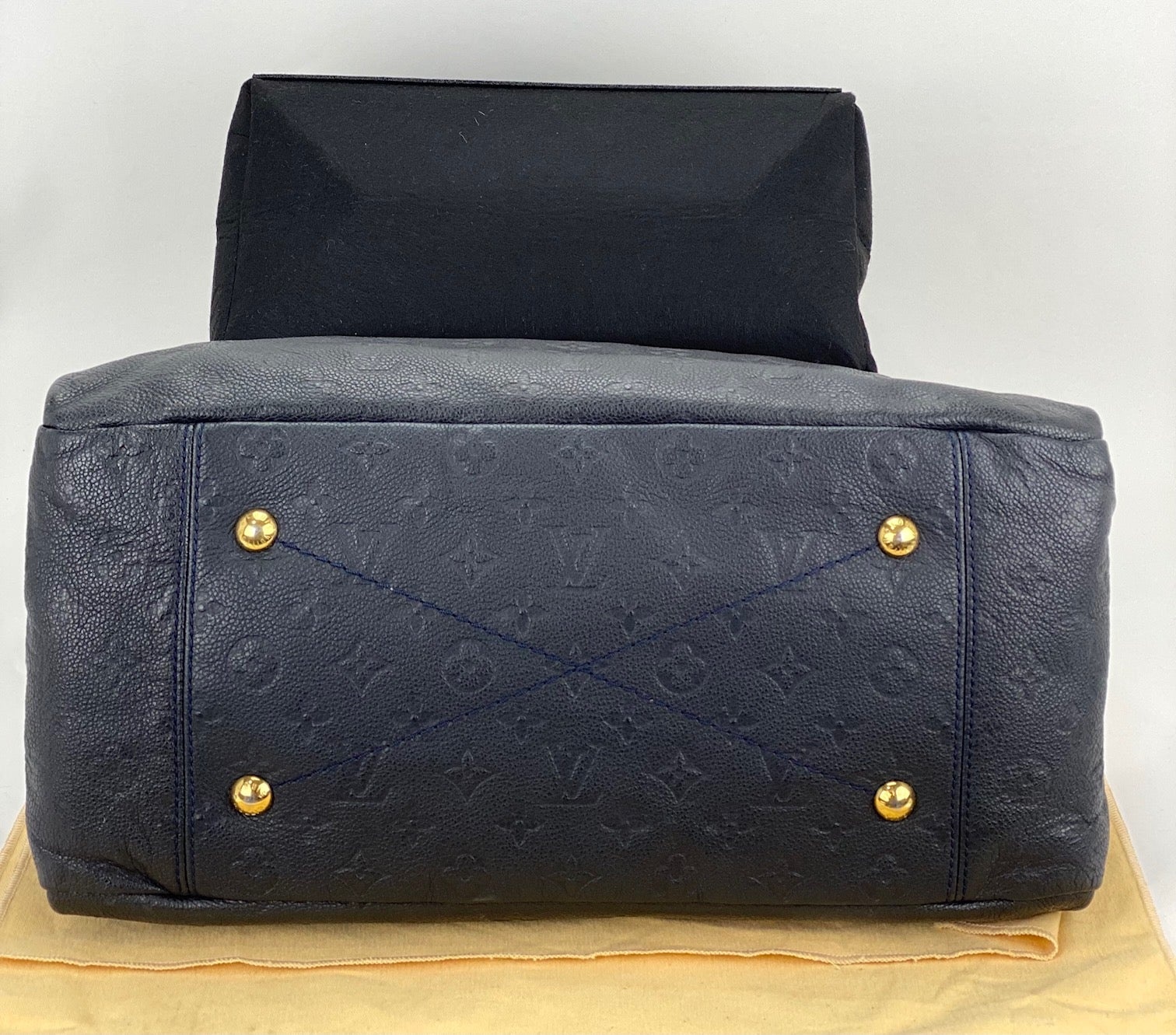 LOUIS VUITTON Artsy MM Monogram Empreinte Infini Blue Tote Hand Bag M93448 Pre owned - 6