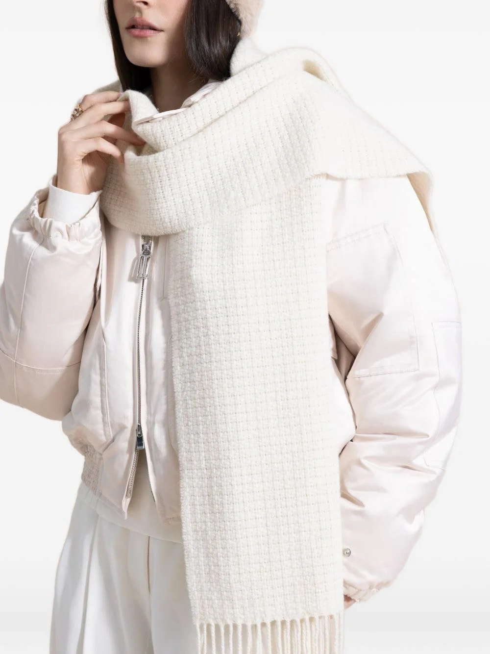 Mila fringed scarf - 1