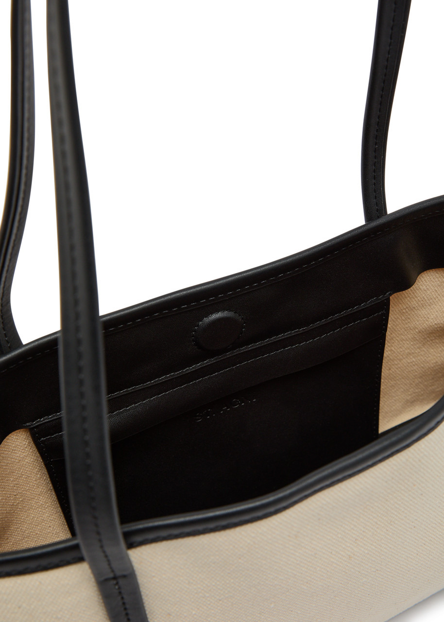 ST. Agni Slim Bateau Small Canvas Tote bag - 4